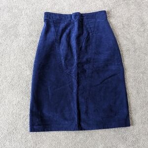 Club Pelle Midi Leather Skirt Y2K Vintage